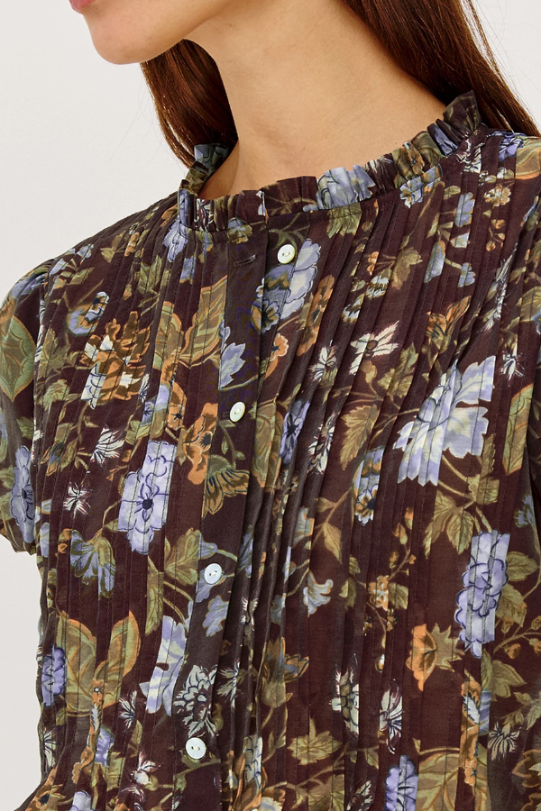 Rails Pepper Puff Sleeve Floral Blouse
