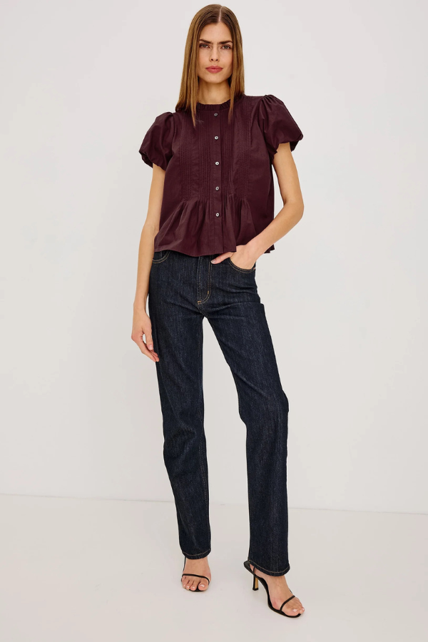 Rails Pepper Puff Sleeve Blouse