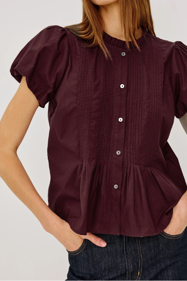 Rails Pepper Puff Sleeve Blouse