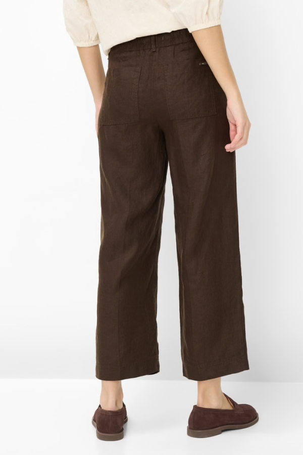 Brax Wide Leg Linen Pants (Available in Two Colours)