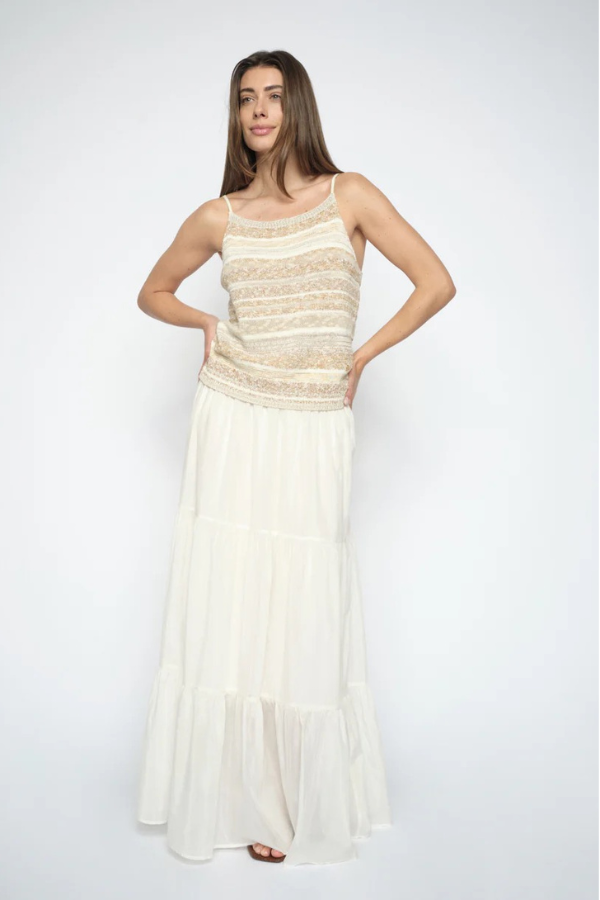 Mos Mosh Edele Striped Knit Tank Top