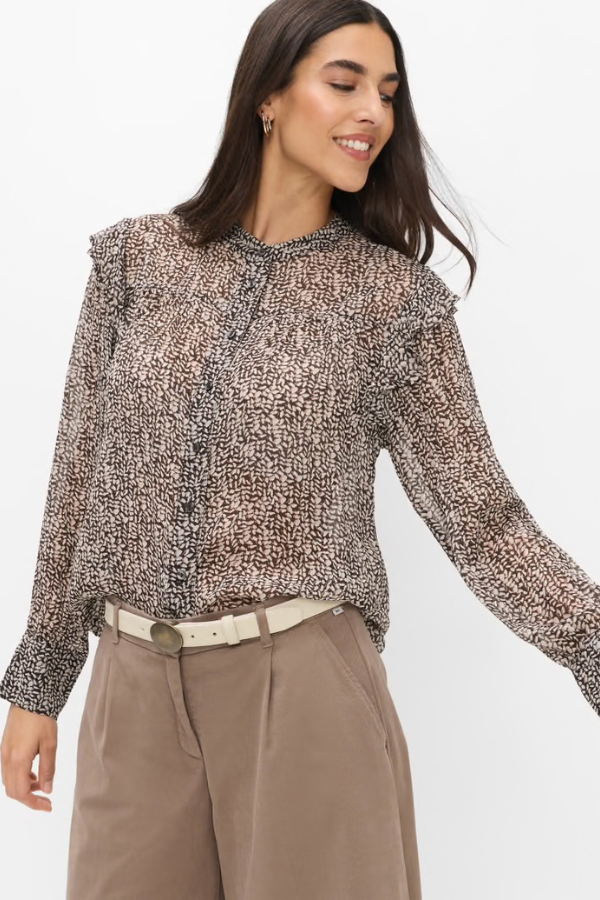 Brax Violet Chiffon Blouse