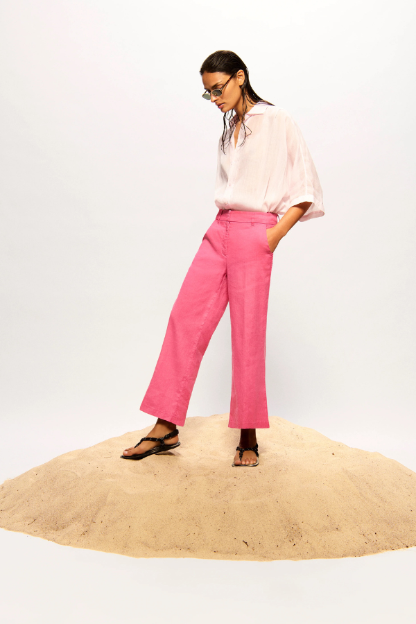 Cambio California Wide Leg Linen Pant (Available in Two Colours)