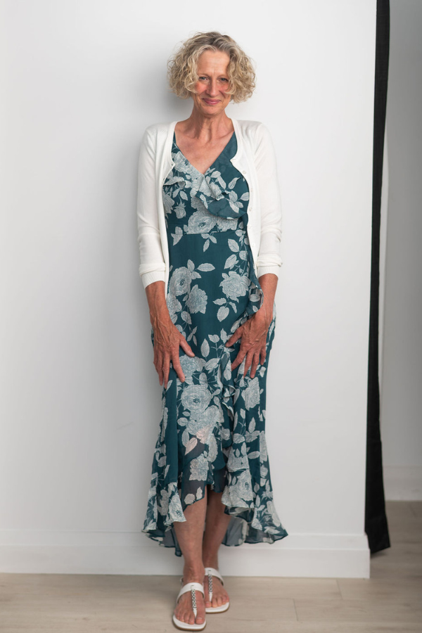 London Times Floral Ruffle Dress (Available in Two Colours)