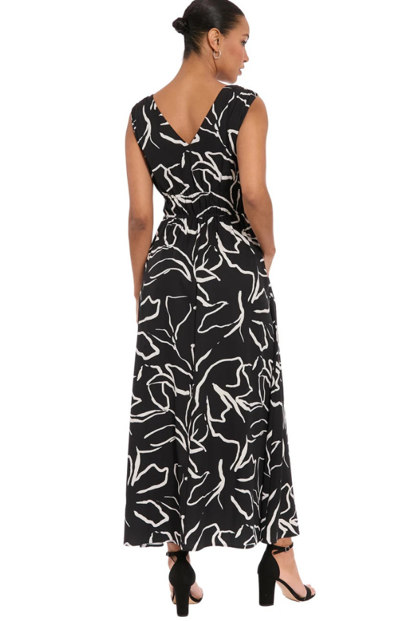 London Times Floral V-Neck Dress (Available in Two Colours)
