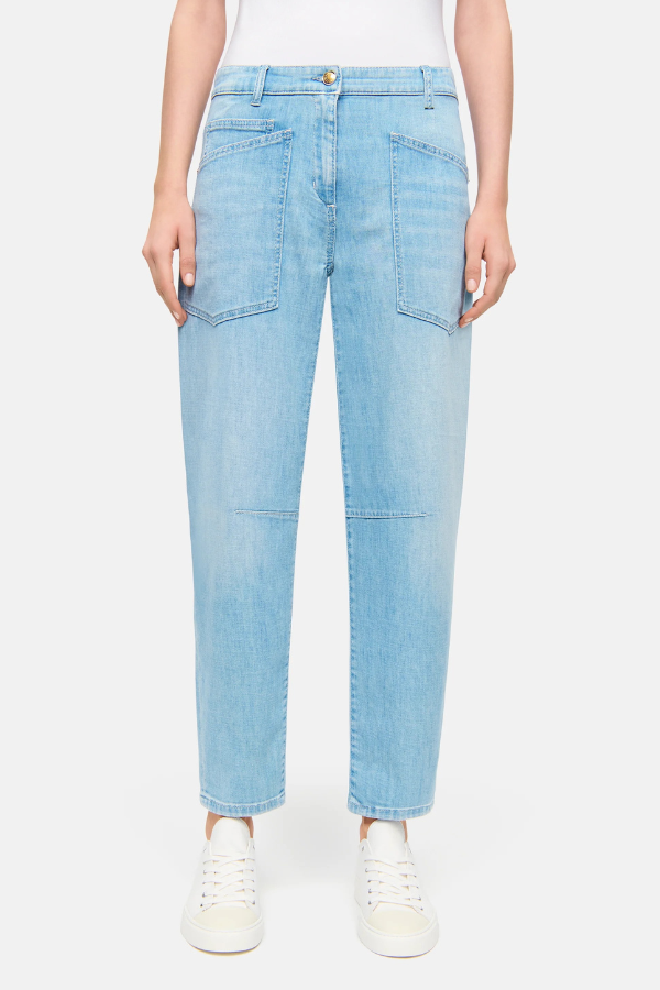 Cambio Ocean Cropped Barrel Jeans
