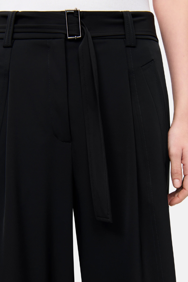 Cambio Celeste Wide Leg Pleated Trouser