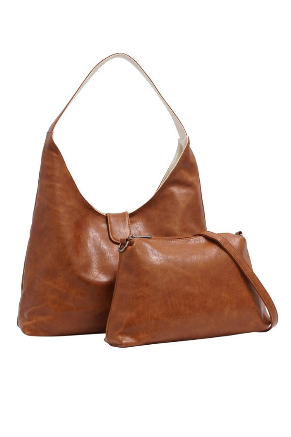 S-Q Charlene 2-in-1 Reversible Hobo Bag (Available in Two Colours)
