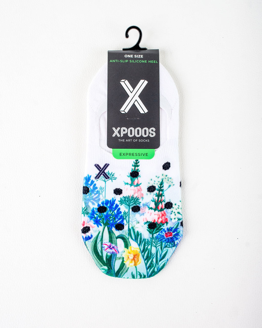 Xpooos Harper Floral No Show Socks
