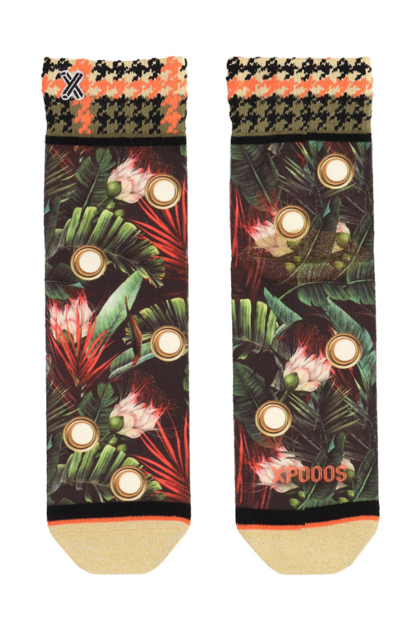 Xpooos Francesca Tropical Print Socks