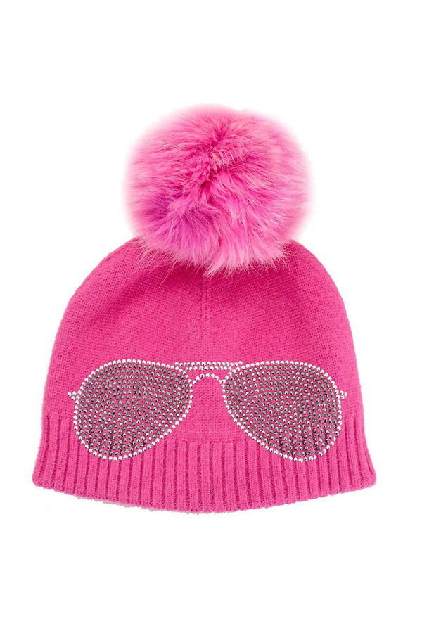 Aviator Knit Pom Hat - Multiple Colours Available