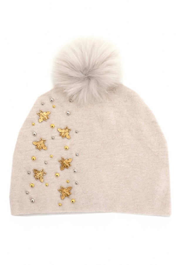 Bees and Beads Pom Hat - Multiple Colours Available